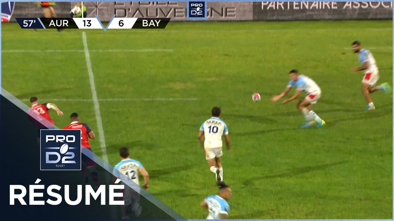 PRO D2 - Résumé Stade Aurillacois- Avirons Bayonnais: 20-28 - J02 - Saison 2021/2022
