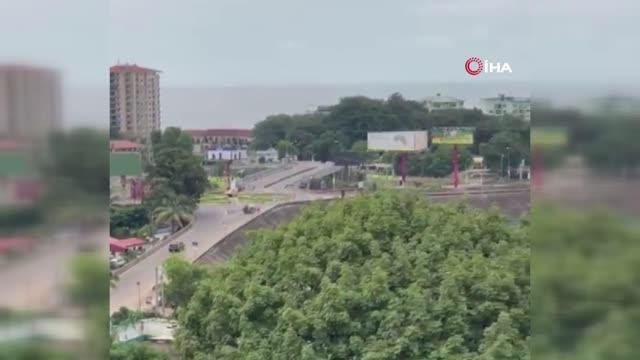 Son dakika haberleri... Gine'de cumhurbaşkanlığı sarayı yakınlarında silah sesleri