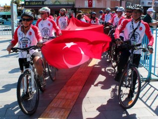 Büyük Taarruz Bisiklet Turu Alaşehir'e ulaştı