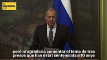 El ministre d'exteriors de Rússia retreu a la UE l'empresonament dels presos polítics