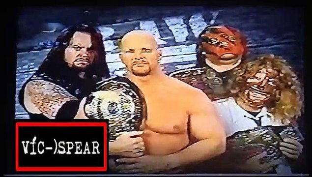 Undertaker & Steve Austin vs Kane & Manking - WWF Superstars Español Latino 1998 - Rctv