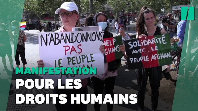 “N’abandonnons pas le peuple afghan! : des centaines de personnes manifestent à Paris