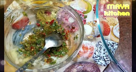 السمك البوري بالبطاطس بتتبيلة روعة اكلات البحر