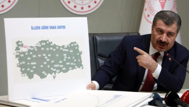 Son Dakika: Bakan Koca illere göre haftalık 100 bin kişide görülen vaka sayısını açıkladı