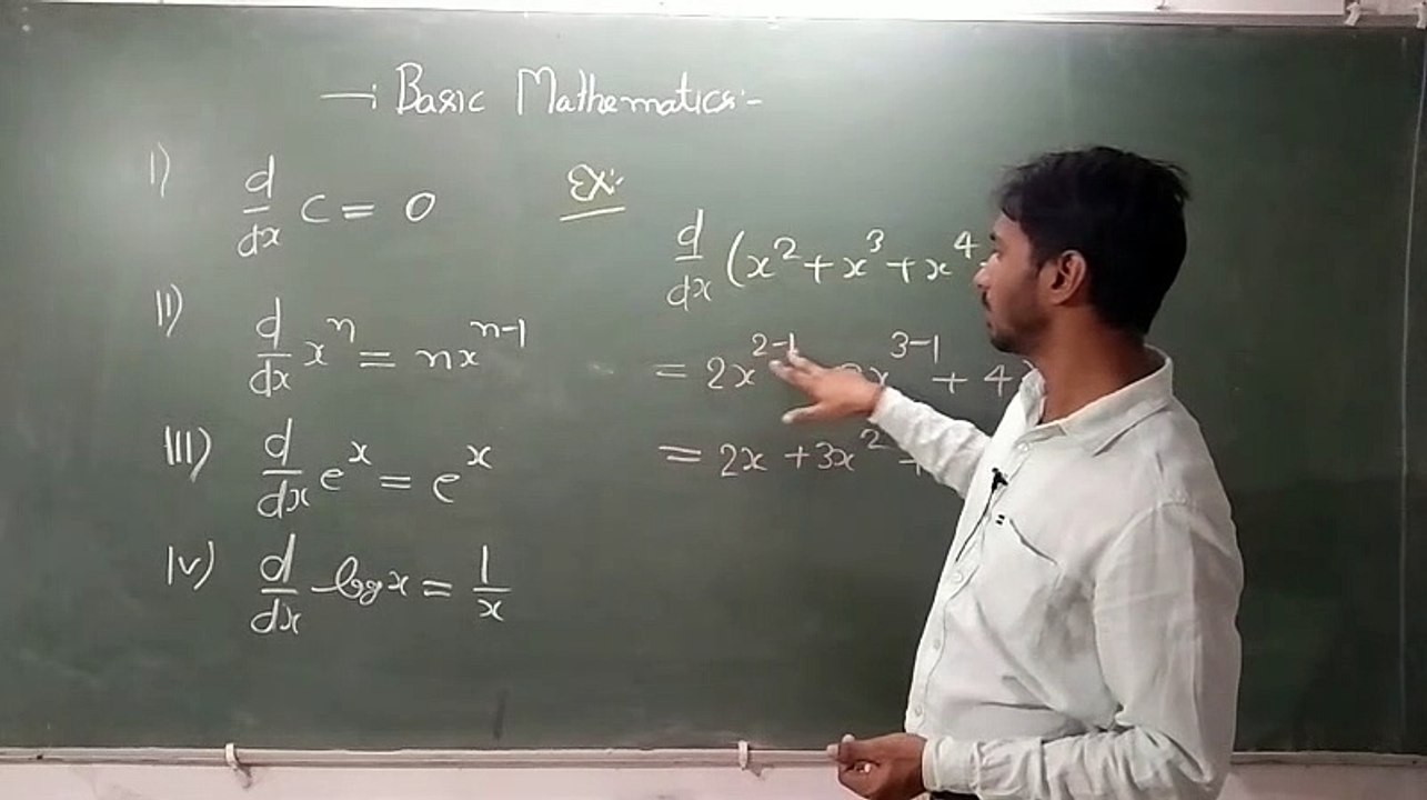 Basic mathematics, differentiation Neet/IIT-JEE/11th/12th (AK Sir)