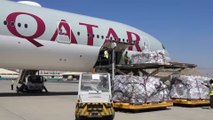 طائرة  قطرية محملة بمساعدات إنسانية وطبية تصل كابل