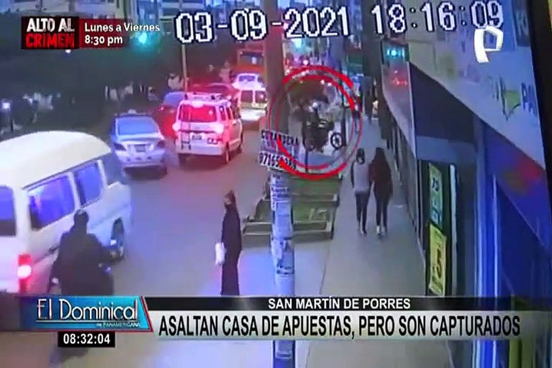 SMP: delincuentes asaltaron casa de apuestas a mano armada, pero fueron capturados