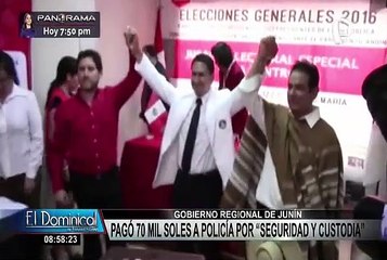 Pagaron 70 mil soles a policía por "seguridad y custodia" de Vladimir Cerrón