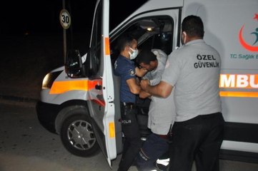 Hastane önünden ambulansı kaçıran yaralı, kameralara yansıdı