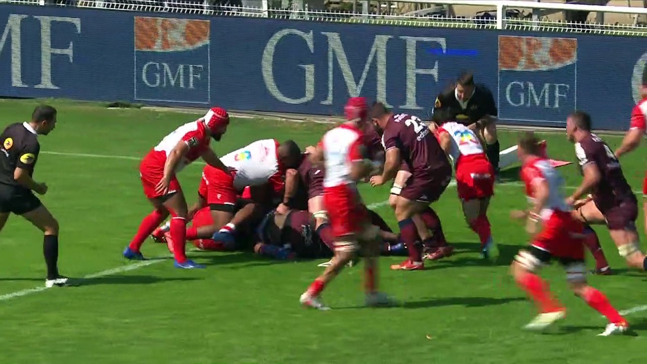TOP 14 - Essai de Yoram MOEFANA (UBB) - Biarritz Olympique - Union Bordeaux-Bègles - J01 - Saison 2021:2022