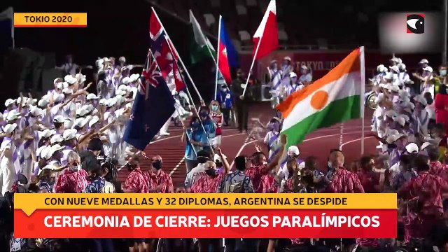 Ceremonia de cierre: juegos paralímpicos