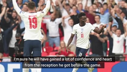 Southgate delight for birthday boy Saka