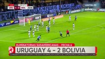 Bolivia cae goleada frente a Uruguay por 4-2
