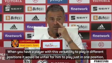 Enrique says playing versatile Llorente in one position 'would be unfair'