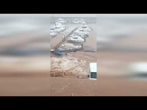 Flood Empties Streets Into the Sea