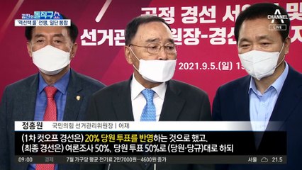국민의힘 경선룰 ‘역선택 방지’ 도입 안 한다