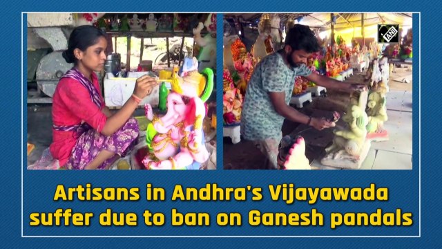 Artisans in Andhra's Vijayawada suffer due to ban on Ganesh pandals