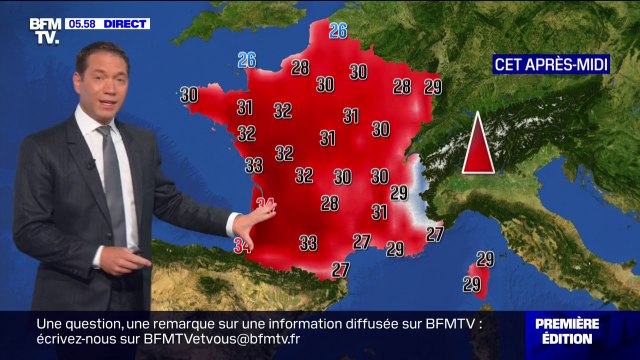 Jusqu'à 36 degrés à Mont-de-Marsan, ce lundi s'annonce chaud et ensoleillé sur l'ensemble du pays