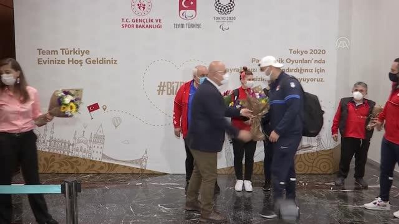 2020 Tokyo Paralimpik Oyunları'nda yarışan milli sporcular yurda döndü