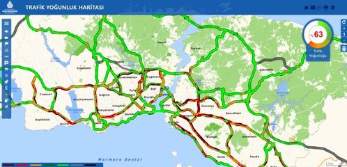 Avcılar- E-5 karayolu'nda trafik durma noktasına geldi