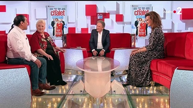Josiane Balasko et son mari George Aguilar invités de Vivement dimanche - France 2