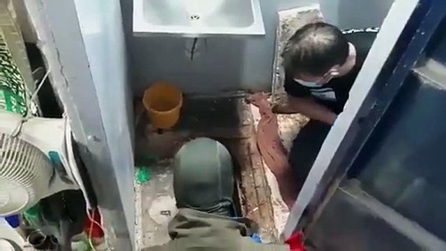 مشاهد لفتحة النفق في سجن جلبوع التي تحرر منها الأسرى الفلسطينيين الستة كما سربها الاحتلال