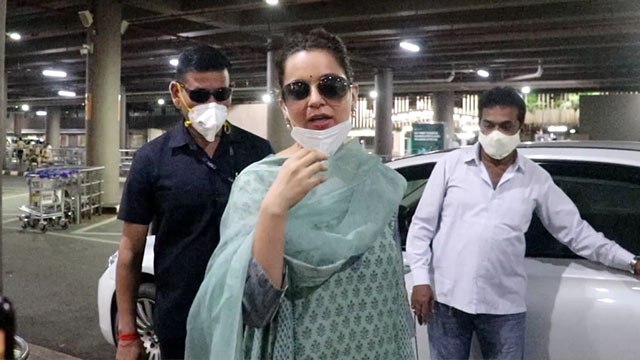 Bollywood Actress Kangana Ranaut Spotted at Mumbai Airport |FilmiBeat