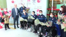 SPOR Paralimpik Okçuluk Milli Takımı ve Tekerlekli Sandalye Basketbol Erkek Milli Takımı'na Ankara'da karşılama töreni