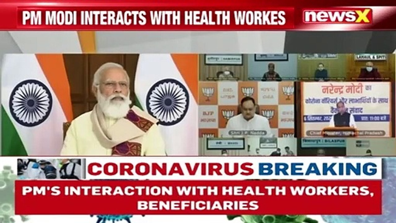 PM Modi Interacts With Health Workers HP CM Jairam Thakur Also Present NewsX