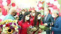 Olimpiyat şampiyonu Golbol Kadın Milli Takımı için Ankara'da karşılama töreni düzenlendi