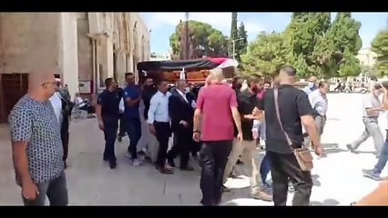 تشييع جثمان الجندي الأردني الذي عثر على رفاته في حي الشيخ جراح