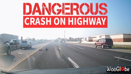 'Violent Car Crash in Indianapolis Caught on Dashcam '