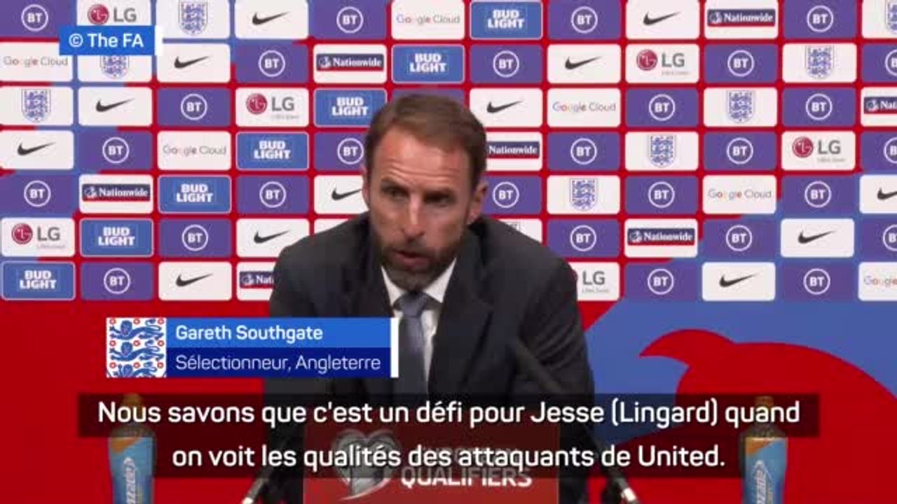 Angleterre - Southgate : "La concurrence avec Ronaldo ? Un défi pour Lingard"