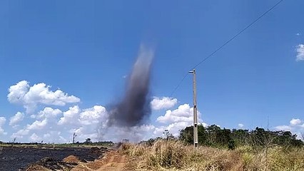 Tornado of Soot Swirls Into the Sky