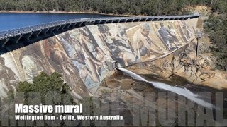 Massive Mural -  Welington Dam, Collie