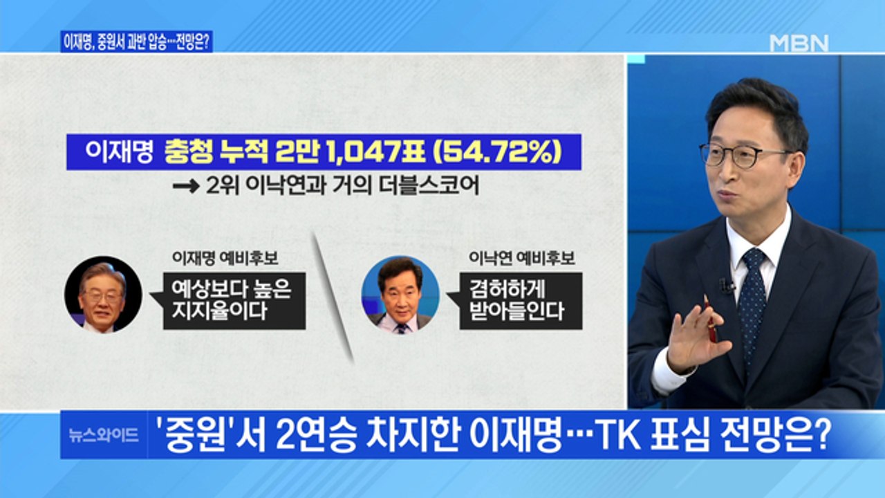[백운기의 뉴스와이드] 충청의 선택은 이재명, 결정적 요인은? / '고발 사주' 의혹...