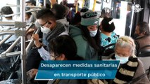 Relajan medidas sanitarias en el Metro y Metrobús