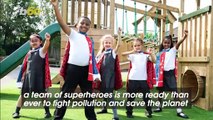 Kids Wear Never-Before-Seen Superhero Capes in Effort to Save the Planet