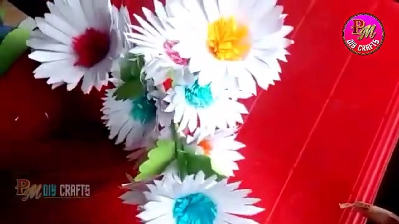 DIY Beautyful Flower Making with Colour Paper