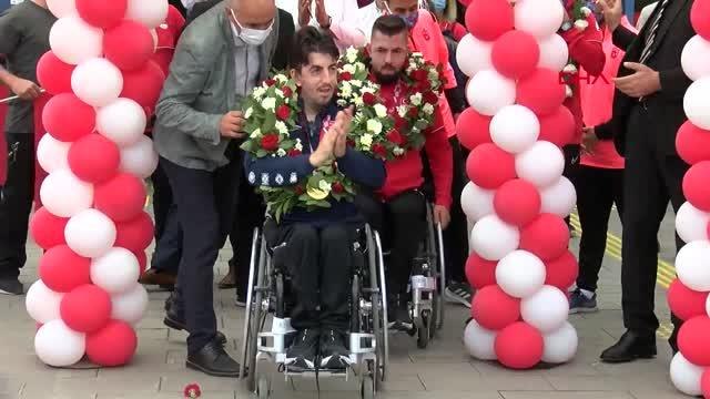 SPOR Tokyo'da altın madalya kazanan Abdullah Öztürk ve bronz madalya alan Ali Öztürk için Trabzon'da tören düzenlendi