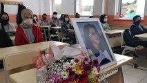 Maganda kurşunu ile hayatını kaybeden Büşra'nın sınıfında duygusal anlar yaşandı