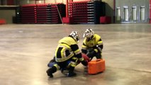 Les pompiers du Centre de Secours de Martigues s'entraînent à la Halle