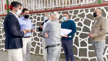 Luis Yeray Gutiérrez, el alcalde de La Laguna, recorre El Coromoto