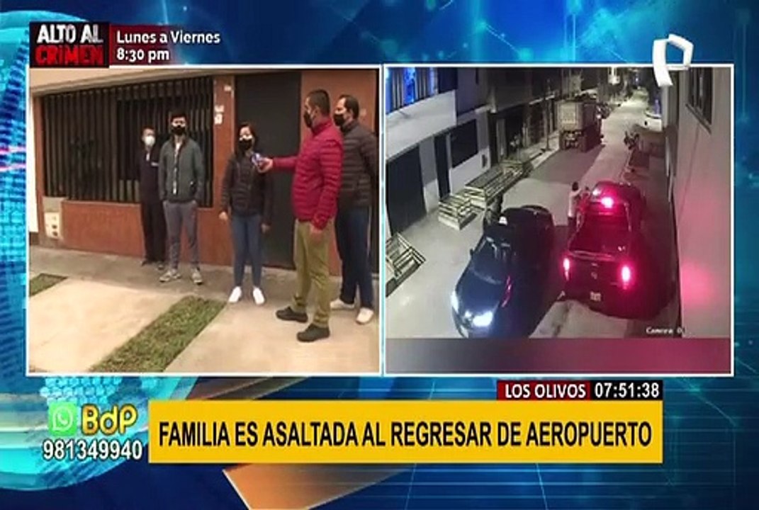 Los Olivos: familia es asaltada a su regreso del aeropuerto