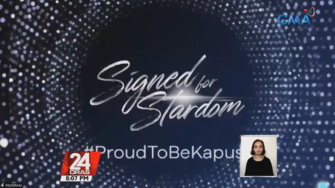 Mga bago at loyal Kapuso artists, present sa contract signing event ng GMA Network | 24 Oras