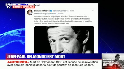 Pour Emmanuel Macron, "Jean-Paul Belmondo était un trésor national"
