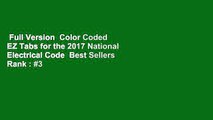 Full Version  Color Coded EZ Tabs for the 2017 National Electrical Code  Best Sellers Rank : #3