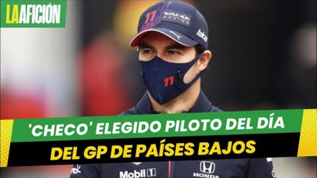Checo Pérez, elegido piloto del día del Gran Premio de Países Bajos