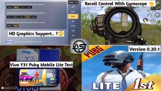 Vivo Y31 Pubg Mobile Lite Test ! HD Graphics Support ? With Gyroscope ! As Multiple Topics