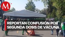 Confusión en sede de vacunación anticovid en Campo Marte, CdMx